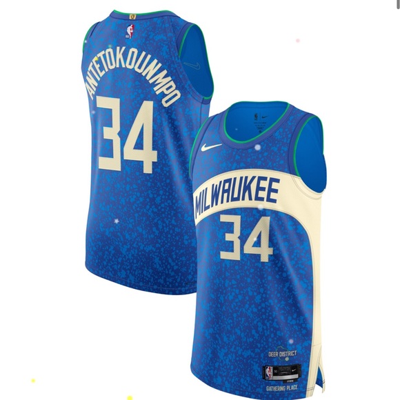 Nike Giannis Antetokounmpo Bucks City Edition Authentic Jersey Size 40